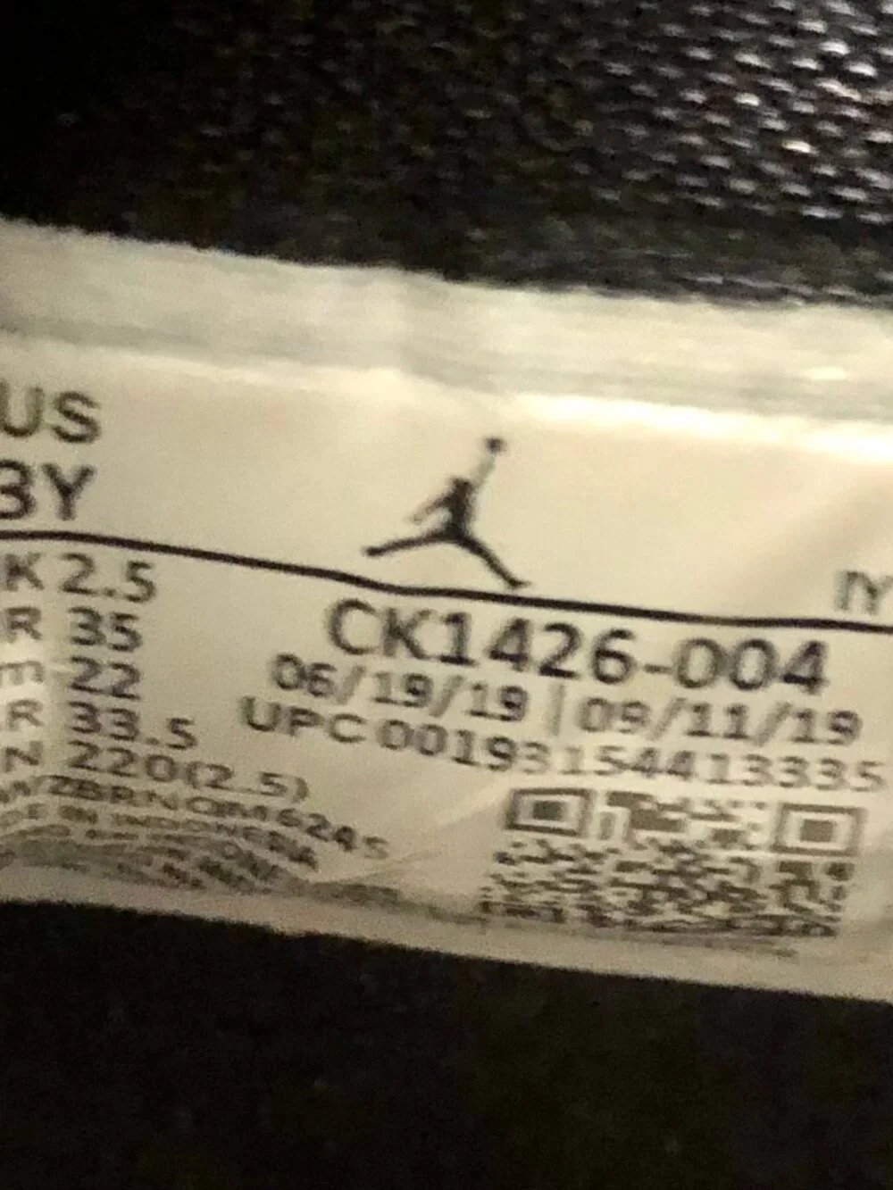 Nike Air Jordan B'Loyal Black CK1426-004 Size 3Y